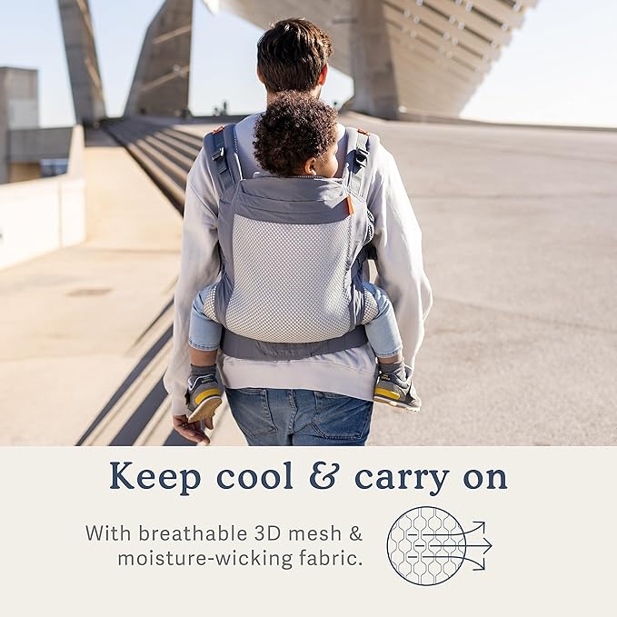 Beco Toddler Carrier - Breathable 3D Mesh Front-Carry & Backpack Style Carrier with Tall Supportive Back and Ergonomic Extra-Wide Seat for Children from 18months (20-60 lbs) - Cool Dark Grey-CubbioJoy