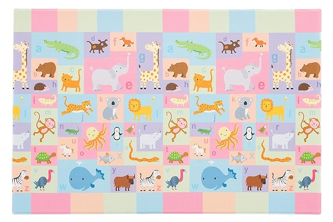 Baby Care Play Mat - Playful Collection (Busy Farm, Large) - Play Mat for Infants – Non-Toxic Baby Rug – Cushioned Baby Mat Waterproof Playmat – Reversible Double-Sided Kindergarten Mat-CubbioJoy