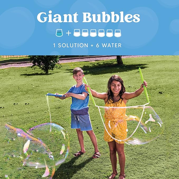 JOYIN 32 oz Bubble Solution Refills (Close to 1L/ 2.5 Gallon), Concentrated Solution for Bubble Machine, Wands, Blower, Easter (Red)-CubbioJoy