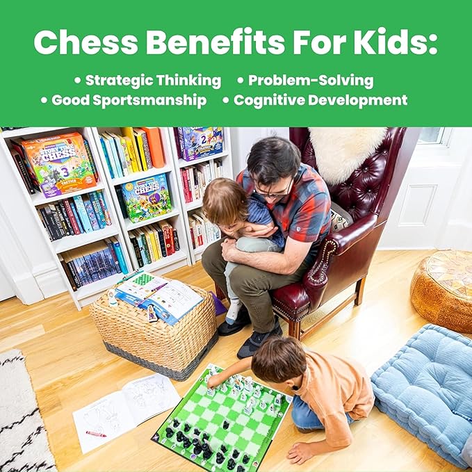 Chess Sets for Kids, Kids Chess Set, Chess Game Toddlers, Learning Games for Kids, Chess Sets for Boys & Girls-CubbioJoy