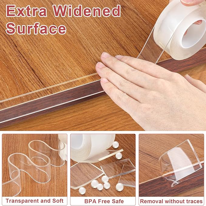 Corner Protectors Baby Proofing,Clear Corner Protector,Soft Edge Protector 32.8ft(10M) Corner Guards Furniture Corner&Edge Safety Bumpers with Upgraded Strong Adhesive for Furniture&Sharp Corners-CubbioJoy