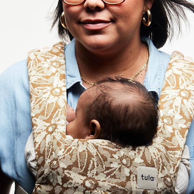 Baby Tula Explore Carriers - Breathable Baby Carrier Newborn to Toddler - Adjustable Toddler Carrier - Multiple Ergonomic Positions Front and Back - Ergonomic Fit for 7-45 lb - Hemp, Mariam-CubbioJoy