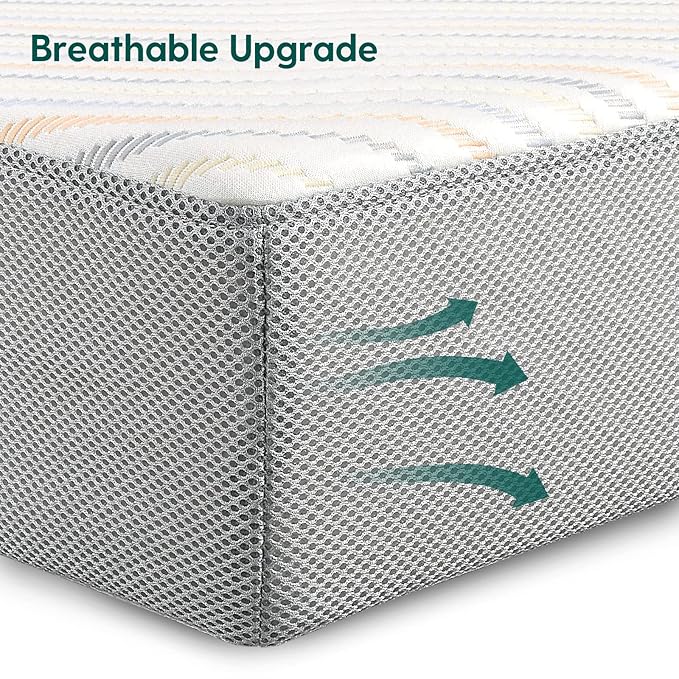 BABELIO Biobased Crib and Toddler Mattress Dual-Sided, CertiPUR-US, Removable Waterproof and Machine-Washable Cover, 52"x27.5"x5"-CubbioJoy