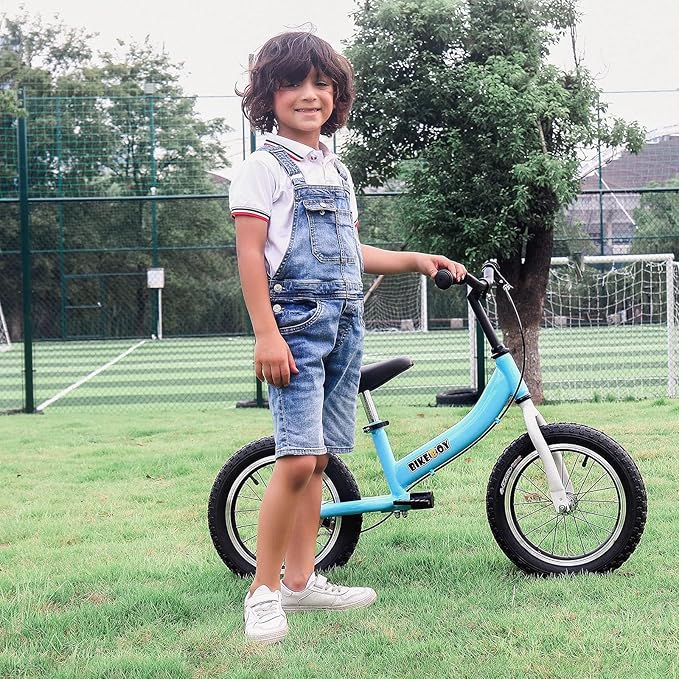 Balance Bike 2 in 1,The Dual Use of a Kids Balance Bike and Toddler Bike, for 2 3 4 5 6 7 Years Old -12 14 16 Inches with Training Theory, Brake, Pedal-CubbioJoy