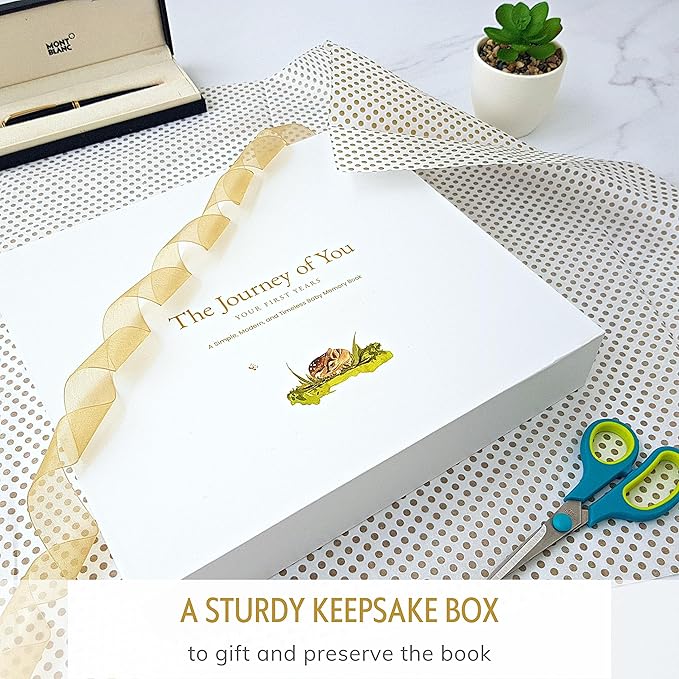 Baby Memory Book for Girl or Boy - First 5 Year Unisex Woodland Animal Keepsake to Log New Born 1st Milestone - Gender Neutral Photo Album - Parent Scrapbook Journal - Pregnancy Gift for Expecting Mom-CubbioJoy