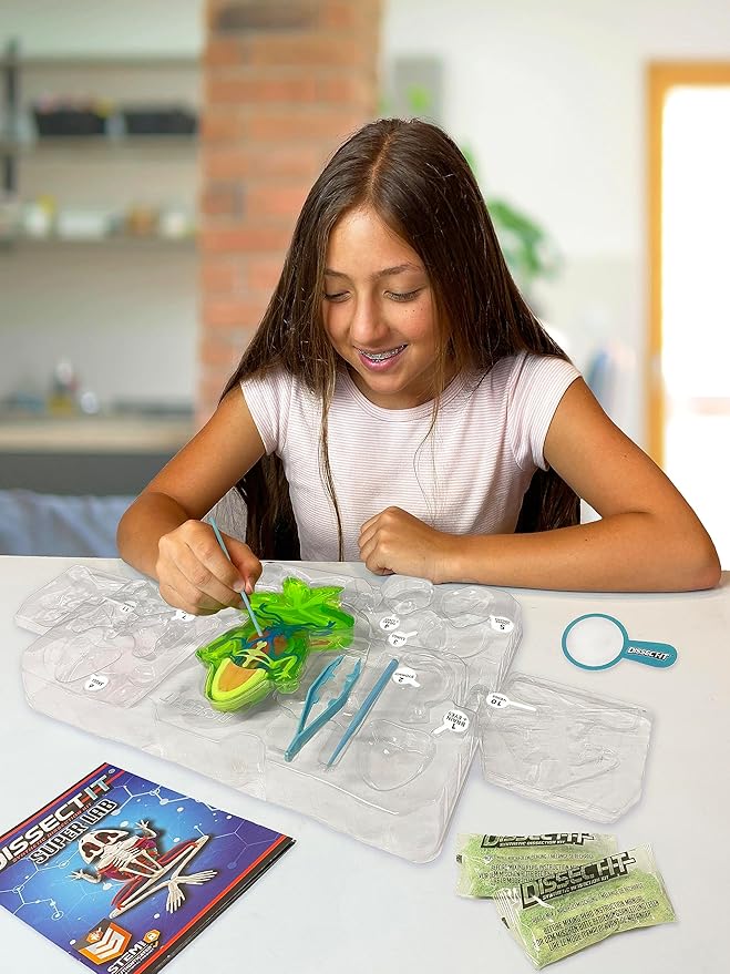 Dissect-It Kit for Kids, Simulated Synthetic Lab Dissection Toy, Frog Super Lab STEM Toys for Animal Science, Biology, and Anatomy-CubbioJoy