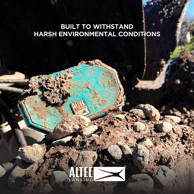 Altec Lansing Mini H2O - Waterproof Bluetooth Speaker, IP67 Certified & Floats in Water, Compact & Portable Speaker for Hiking, Camping, Pool, and Beach,Orange-CubbioJoy