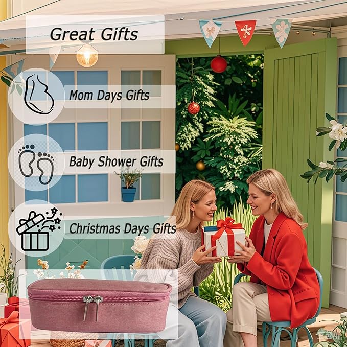 Insulated Breastmilk Cooler Bag with 2 Ice Packs - Breastmilk Cooler Organizer Bag for Daycare, Breastfeeding Mom Travel Outdoor-CubbioJoy