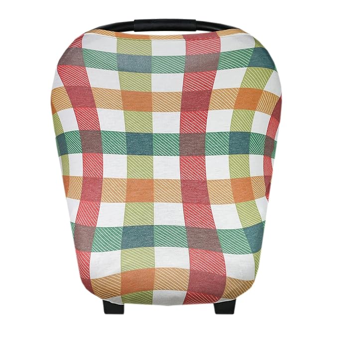 Copper Pearl Multi-Use Cover: Car Seat Covers, Nursing Cover, and Stroller Cover for Sun - Stretchy Fabric, All-Season Use, Stylish Designs, Easy Access for Moms - Nicholas-CubbioJoy