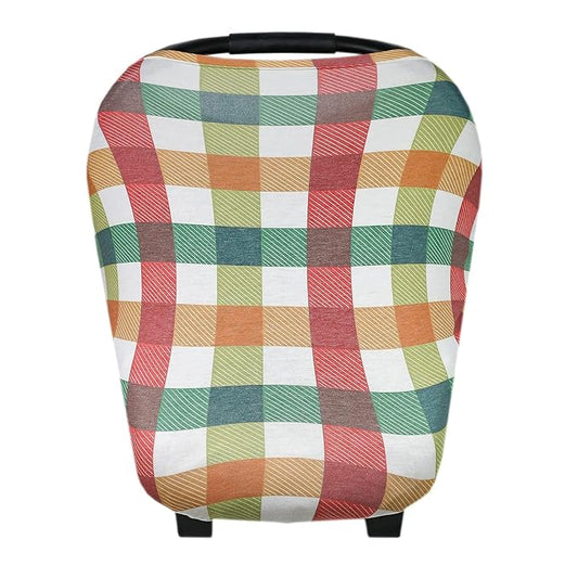 Copper Pearl Multi-Use Cover: Car Seat Covers, Nursing Cover, and Stroller Cover for Sun - Stretchy Fabric, All-Season Use, Stylish Designs, Easy Access for Moms - Nicholas-CubbioJoy