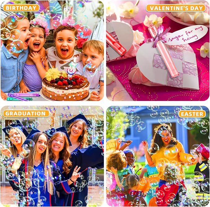 200 Pack Star Bubble Wands,Party Favors Supplies for Toddlers Kids’ Birthday, Summer Outdoor Celebrations,School Classroom Carnival Prize Giveaways,Bulk Gift Box as Goody Bags Stuffer-CubbioJoy