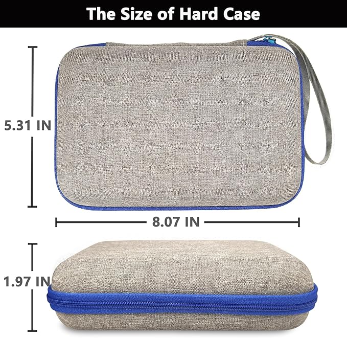 Case Compatible with Giiker Super Slide Brain Games, Protective Storage Bag Holder for Giiker Brain Teaser Puzzles Games Toys (Only Case) (Blue-Grey)-CubbioJoy