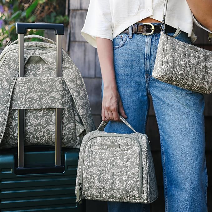 JuJuBe x Sazan Hendrix - New Insulated Bottle Bag, Breastmilk Storage Bag for Baby Bottles, Travel Waterproof Insulated Lunch or Cooler Bag for Nursing, Milk, Snacks, Paisley Floral, Mother's Day Gift-CubbioJoy