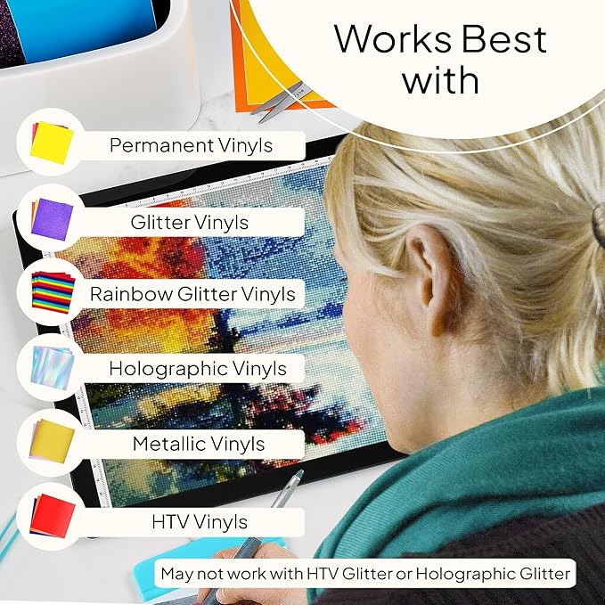 iVyne Corded Light Pad for Weeding Vinyl - A4 Light Box for Drawing - Light Board for Tracing - Light Box for Diamond Painting, Weeding Vinyl, Sketching, Tracing (Black)-CubbioJoy