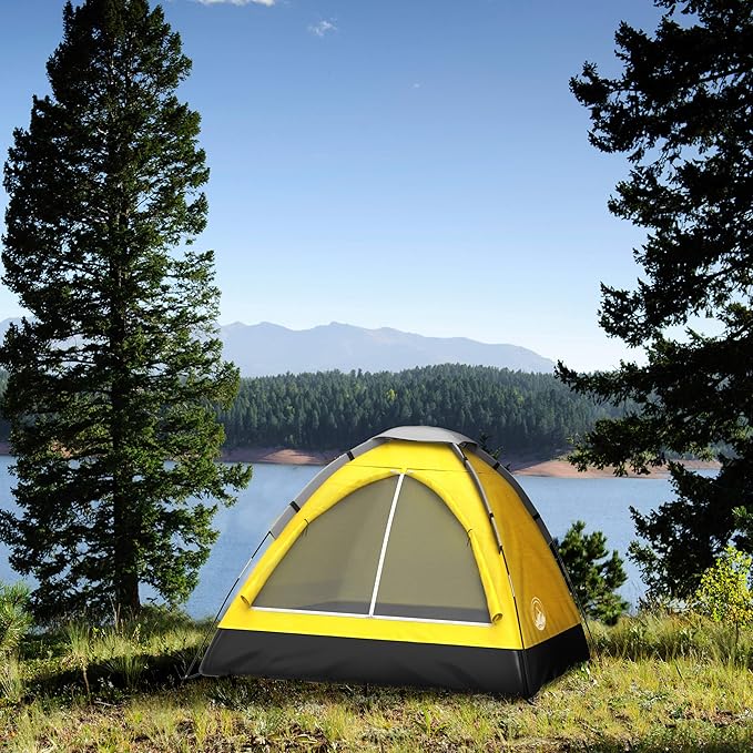 2-Person Dome Tent – Easy Set Up Shelter with Rain Fly and Carrying Bag for Camping-CubbioJoy