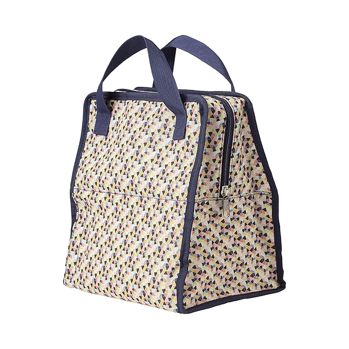 Dr. Brown's Fold & Freeze Bottle Tote, Travel Baby Bottle Insulated Cooler Bag, Store Up to 6 Baby Bottles, Geometric Multicolor, BPA Free-CubbioJoy