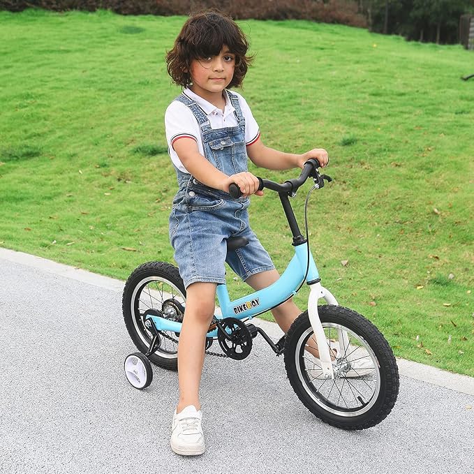 Balance Bike 2 in 1,The Dual Use of a Kids Balance Bike and Toddler Bike, for 2 3 4 5 6 7 Years Old -12 14 16 Inches with Training Theory, Brake, Pedal-CubbioJoy