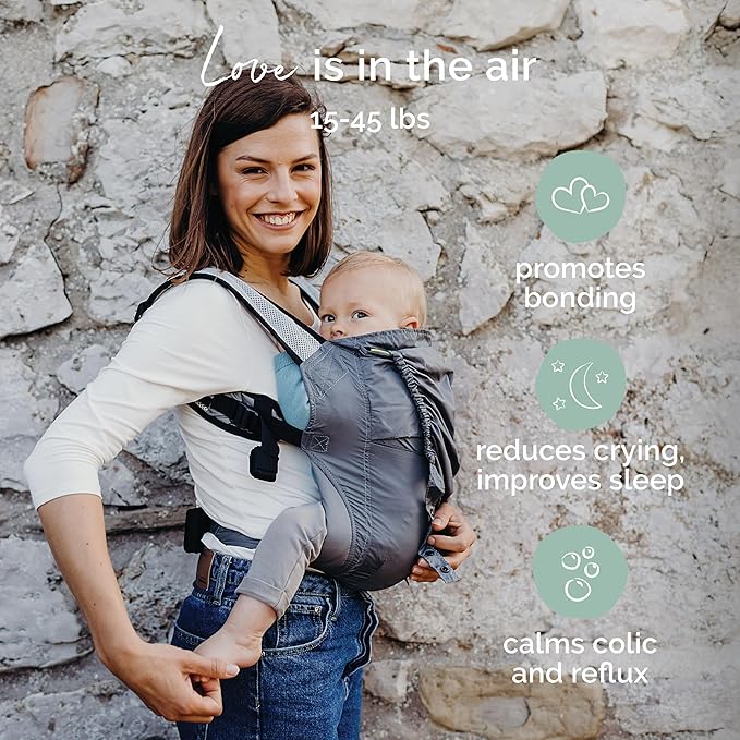 Boba Air Ultra-Lightweight Baby Carrier and Toddler Backpack - Baby Hiking Carrier 3 Months (15-45lbs) - Toddler Backpack and Baby Carrier (Grey)-CubbioJoy