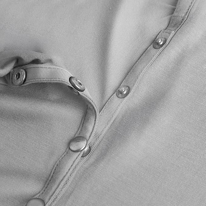 Byrd & Blume Maternity Nursing Cover Breathable Lightweight Breastfeeding Cover Wrap Shawl Scarf Poncho Full 360 (Gray, One size)-CubbioJoy