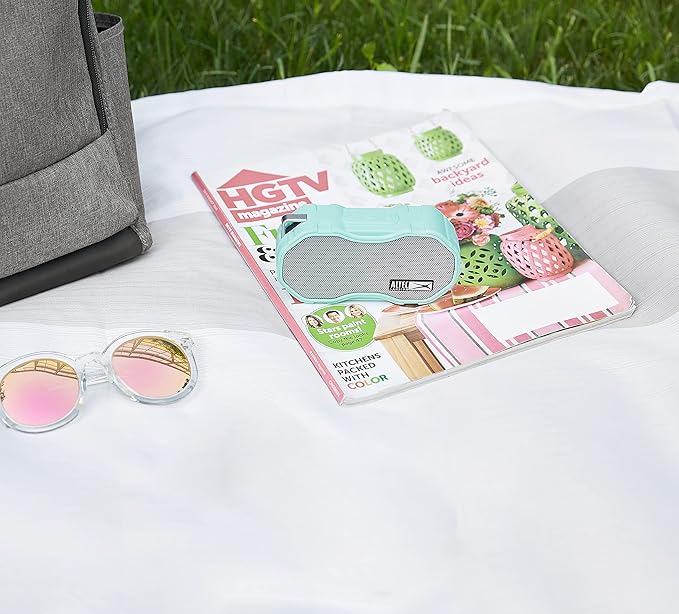 Altec Lansing Baby Boom XL - Waterproof Bluetooth Speaker, Wireless & Portable Speaker for Travel & Outdoor Use, Deep Bass & Loud Sound, 1 Pack, Mint-CubbioJoy