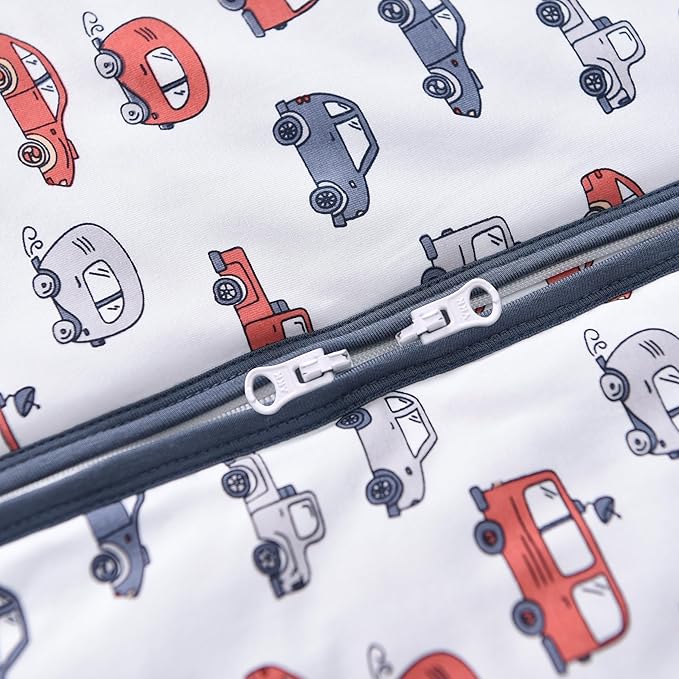 Baby Sleep Sack 2-4 T 95% Rayon from Bamboo 5% Spandex Boys & Girls Wearable Blanket 1.0 TOG Toddler Sleeping Sack 2- Way Zipper X-Large-CubbioJoy