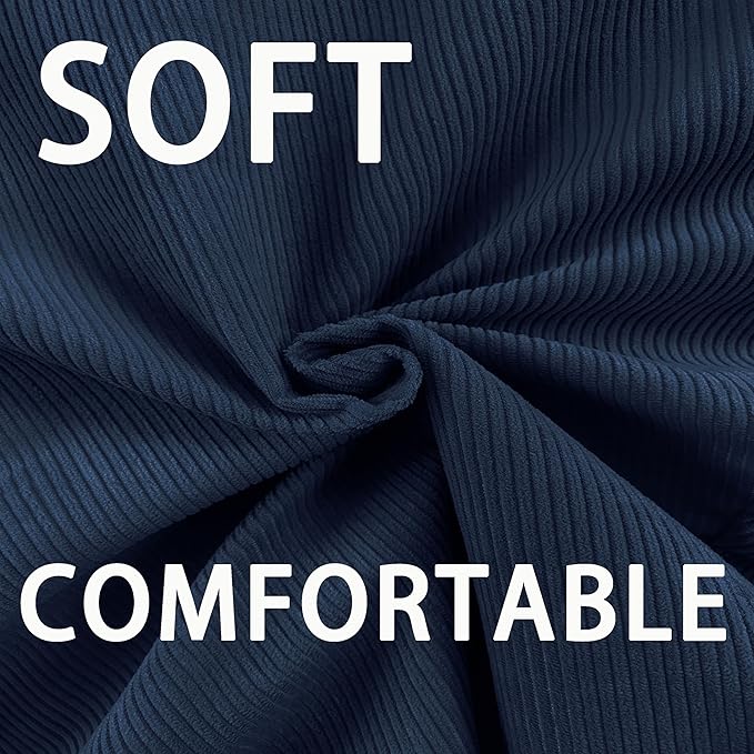 3FT Memory Foam Bean Bag Chairs for Teens or Kids with Filling Bean Bag Sofa with Handle Super Soft Washable Corduroy Fabric Lazy Sofa 3 Foot Black-CubbioJoy