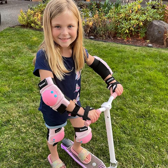 BOSONER Kids/Youth Knee Pad Elbow Pads for Roller Skates Cycling BMX Bike Skateboard Inline Rollerblading, Skating Skatings Scooter Riding Sports-CubbioJoy