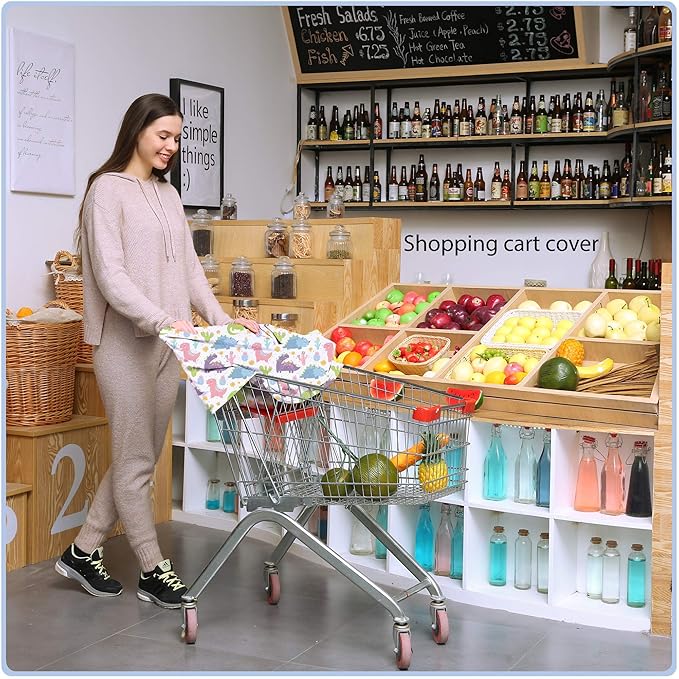 Car Seat Covers Canopy Cover - Multi-use Cover Carseat Canopy, Breathable Breastfeeding Cover, Car Seat Covers for Bbies, Boys & Girls Shower Gifts (Colorful Dinosaur)-CubbioJoy