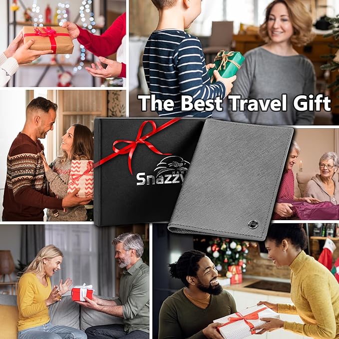 2 Passport Holder - Travel Essentials, RFID Blocking Wallet Credit Card Organiser, Plain Accessories Slim Cover For Men & Women-CubbioJoy