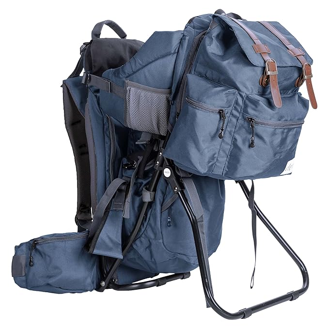 ClevrPlus Urban Explorer Child Carrier Hiking Baby Backpack, Marine Blue-CubbioJoy