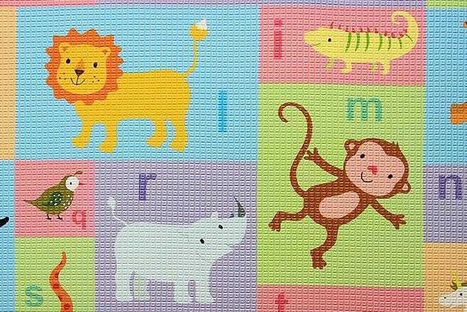 Baby Care Play Mat - Playful Collection (Busy Farm, Large) - Play Mat for Infants – Non-Toxic Baby Rug – Cushioned Baby Mat Waterproof Playmat – Reversible Double-Sided Kindergarten Mat-CubbioJoy