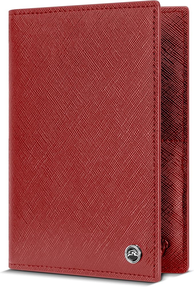 2 Passport Holder - Travel Essentials, RFID Blocking Wallet Credit Card Organiser, Plain Accessories Slim Cover For Men & Women-CubbioJoy