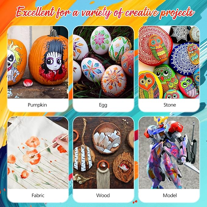 50 Colors Watercolor Paint Set with 6 Brushes, Portable Travel Water Color Kit with Carrying Case, Palette and Accessories, Non-Toxic Art Supplies Gift for Artists Adult Teen Kids Girls Boys-CubbioJoy