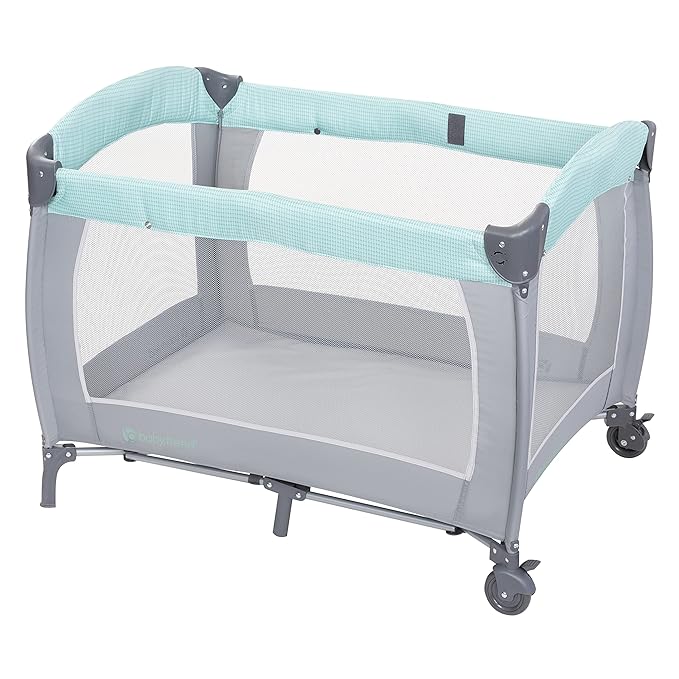 Baby Trend Lil' Snooze Deluxe III, Cozy Mint-CubbioJoy