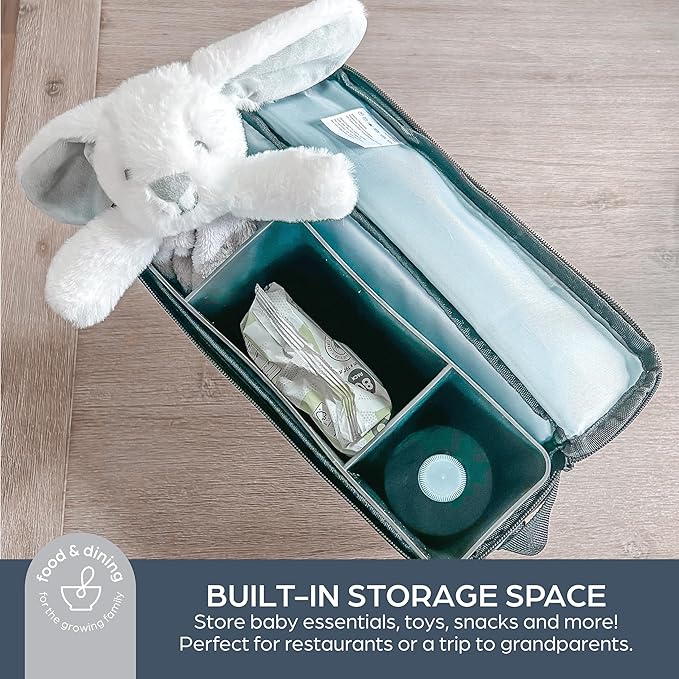 Dreambaby Grab ‘N Go Travel Booster Seat – Portable Toddler High Chair for Dining (6M-5Y) with Storage & Shoulder Strap-CubbioJoy