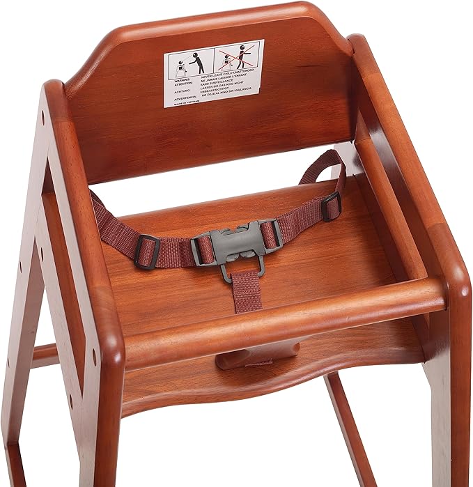 Baby Highchairs, Durable Dining Feeding Chair with Steps, High Chairs for Babies and Toddlers, Seating Ready-to-Assemble Restaurant Wood High Chair, Wooden High Chair (Highchair/Booster/Chair)-CubbioJoy