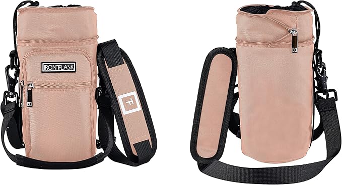 IRON °FLASK Carrier, Holder, Sleeve - Fits Insulated Stainless Steel Sports Water Bottle, Adjustable Shoulder Strap, Holder Bag Case Pouch Cover-CubbioJoy