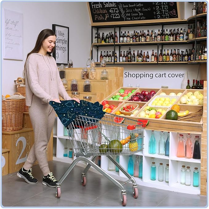 Car Seat Covers Canopy Cover - Multi-use Cover Carseat Canopy, Breathable Breastfeeding Cover, Car Seat Covers for Bbies, Boys & Girls Shower Gifts (Dark Blue Dinosaur)-CubbioJoy