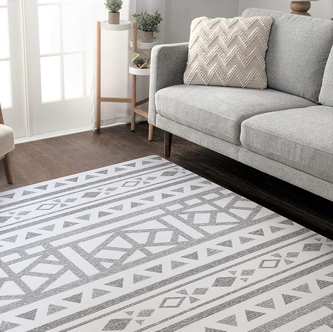 Cushmat Stylish Reversible Foam Play Mat (Large, Tropical Safari - Crystals Char) - Soft, Waterproof, Durable Play mat for Infants, Babies, Toddler, Kids & Grownup - 6.5ft x 4.5ft-CubbioJoy