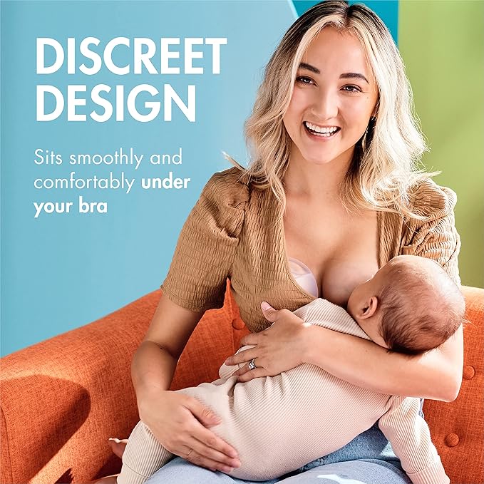 Boon Trove Silicone Manual Breast Pump - Passive Milk Collector - Hands Free Breast Pump for Nursing - Breastfeeding Essentials - 1 Count-CubbioJoy