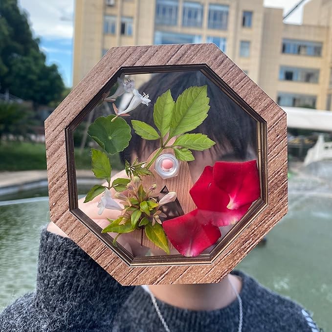 2PCS Natural DIY Kaleidoscope Kit, New Wooden Magic Rotating Kaleidoscope Making Set for Nature Lovers, Best Gift, Outdoor Classic Handmade Education Toys-CubbioJoy