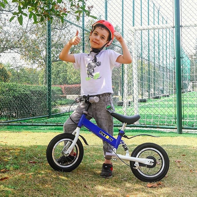 Balance Bike 2 in 1,The Dual Use of a Kids Balance Bike and Kids Bike,12 14 Inches for 2-6 Years Old,with Shock Absorbers, Fenders, Pedals, Auxiliary Wheels-CubbioJoy
