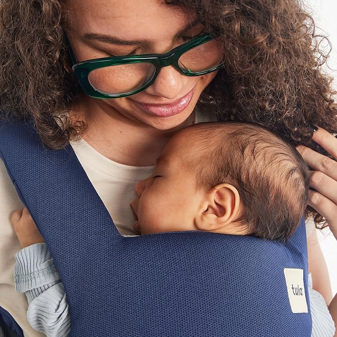 Baby Tula Explore Carriers - Breathable Baby Carrier Newborn to Toddler - Adjustable Toddler Carrier - Multiple Ergonomic Positions Front and Back - Ergonomic Fit for 7-45 lb - Mesh, Indigo-CubbioJoy