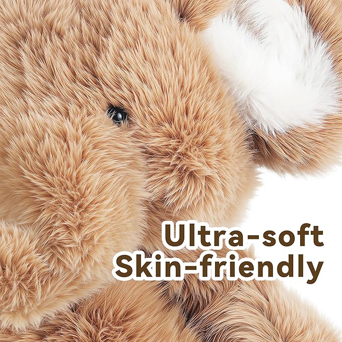 iPlay, iLearn Elephant Stuffed Animal, Soft Baby Plush Elephant Toy, Infant 18" Big Cute Fluffy Animal Toy, Ultra Soft Nursery Bedtime Huggable Birthday Gifts for Toddlers Girls Boys Kids Age 0 and up-CubbioJoy