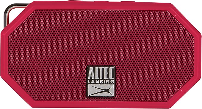 Altec Lansing Mini H2O - Waterproof Bluetooth Speaker, IP67 Certified & Floats in Water, Compact & Portable Speaker for Hiking, Camping, Pool, and Beach, Red-CubbioJoy