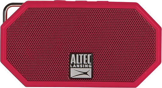 Altec Lansing Mini H2O - Waterproof Bluetooth Speaker, IP67 Certified & Floats in Water, Compact & Portable Speaker for Hiking, Camping, Pool, and Beach, Red-CubbioJoy