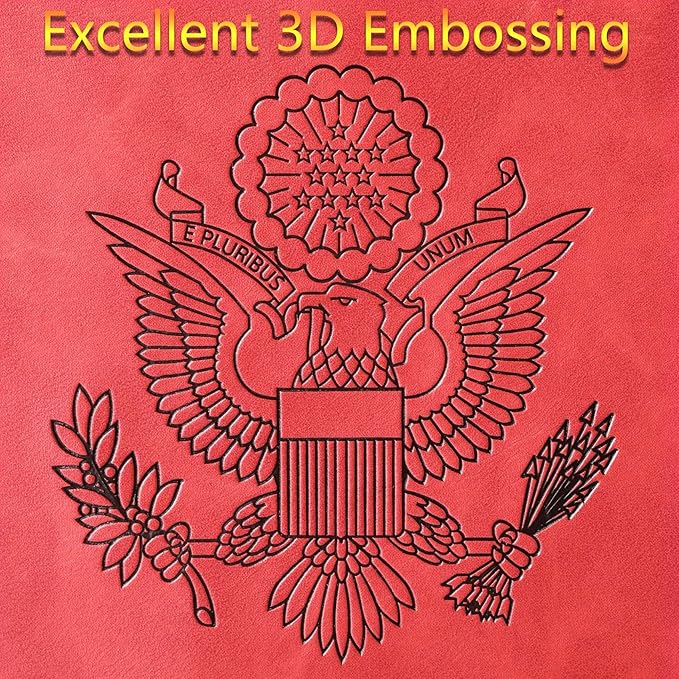 Airtag Passport Holder Cover Wallet Travel Essentials Leather Rfid Blocking Case Vacation Luggage Must Haves Travel Accessories for Men Women (117#Red)-CubbioJoy