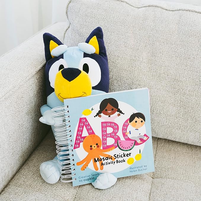 Cupkin Mosaic Sticker Art Kits for Kids and Adults, ABC Mosaics Art Craft Kit for Boys and Girls, 52 Page Sticker by Number Mosaic Kit with 3,000+ Jewel + Foam Stickers, Kids Coloring Book-CubbioJoy