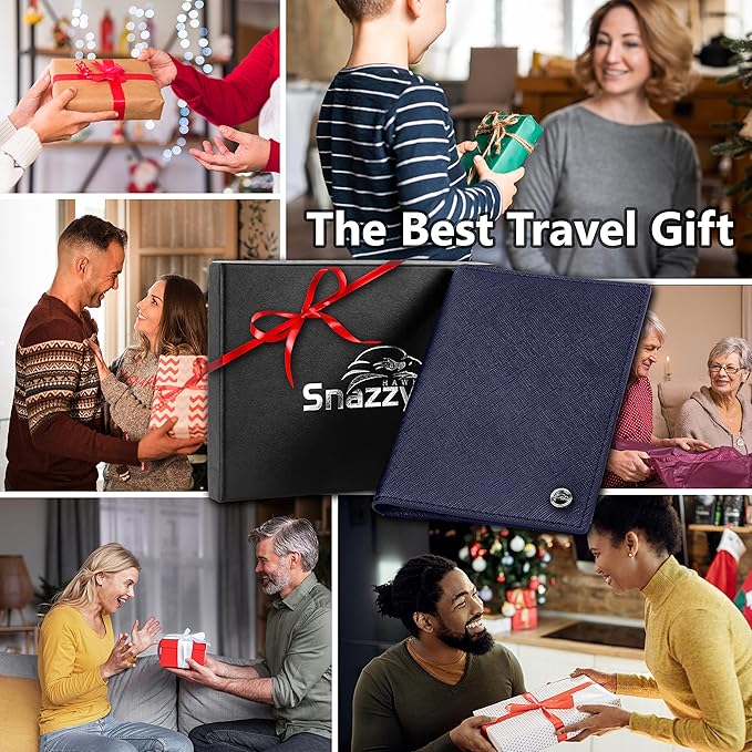 2 Passport Holder - Travel Essentials, RFID Blocking Wallet Credit Card Organiser, Plain Accessories Slim Cover For Men & Women-CubbioJoy