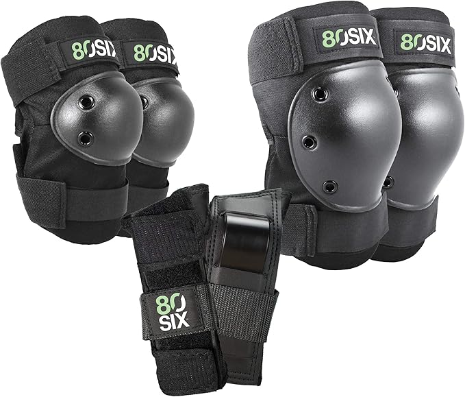 80Six Kids Multi-Sport Pad Set with Wristguards, Elbow Pads, and Knee Pads, Designed by Industry Leading Brand Triple 8-CubbioJoy